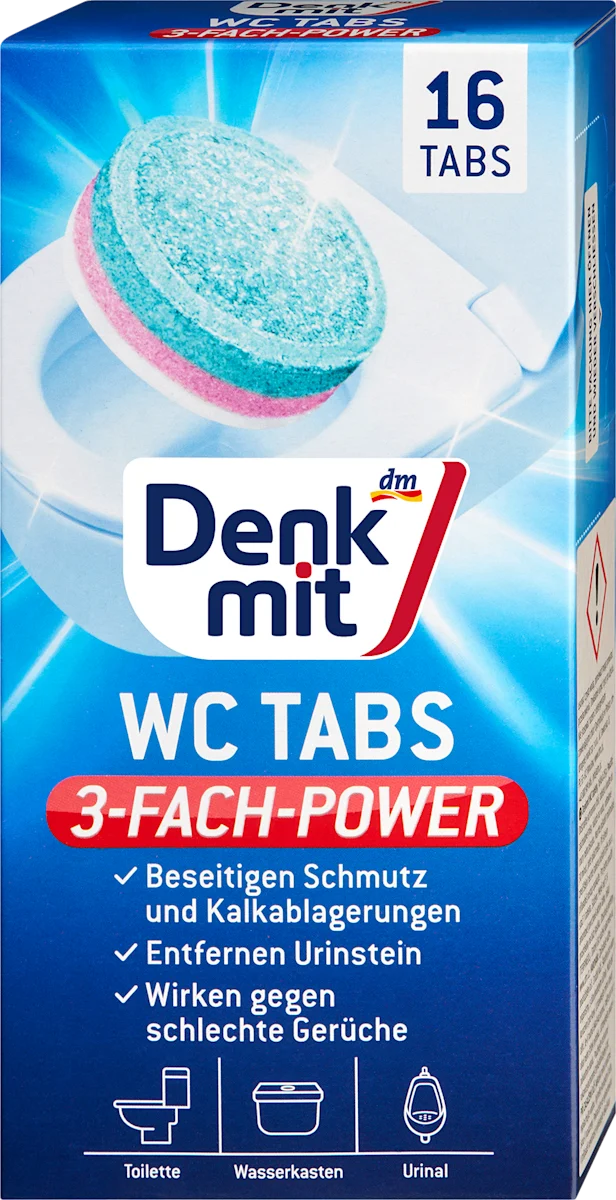 Tablete za čišćenje WC šolje (16x25g), 16 kom