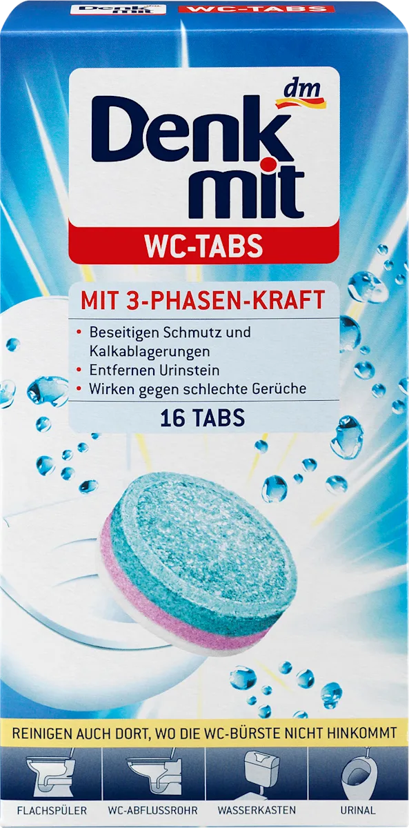 Tablete za čišćenje WC šolje (16x25g), 16 kom