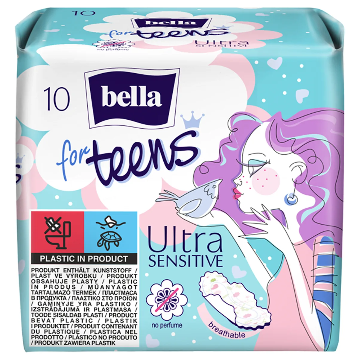 teens Ultra SENSITIVE -  ciklusni ulošci, 10 kom