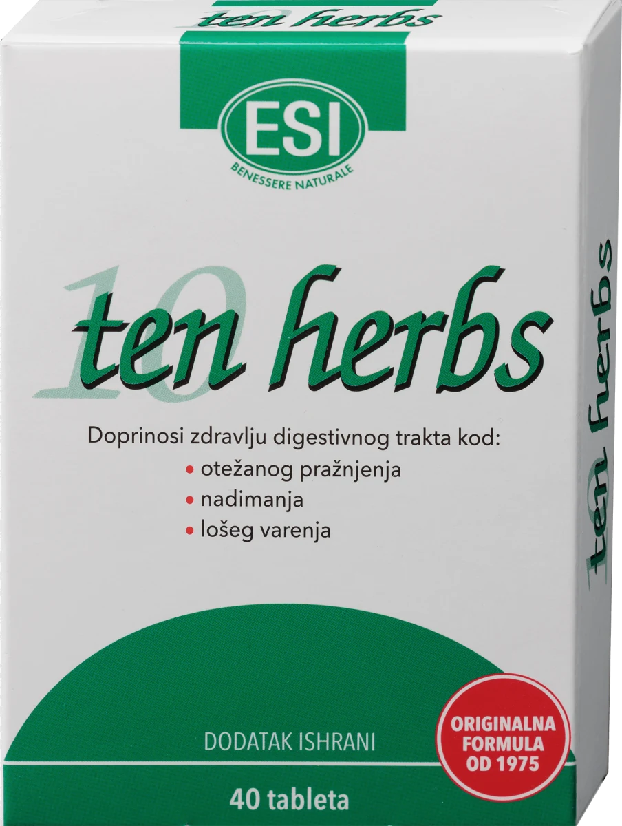 Ten Herbs prirodni laksativ, 40 kom