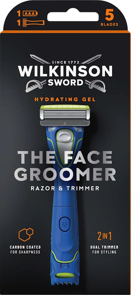 THE FACE GROOMER 2u1 brijač i trimer za lice, 1 kom