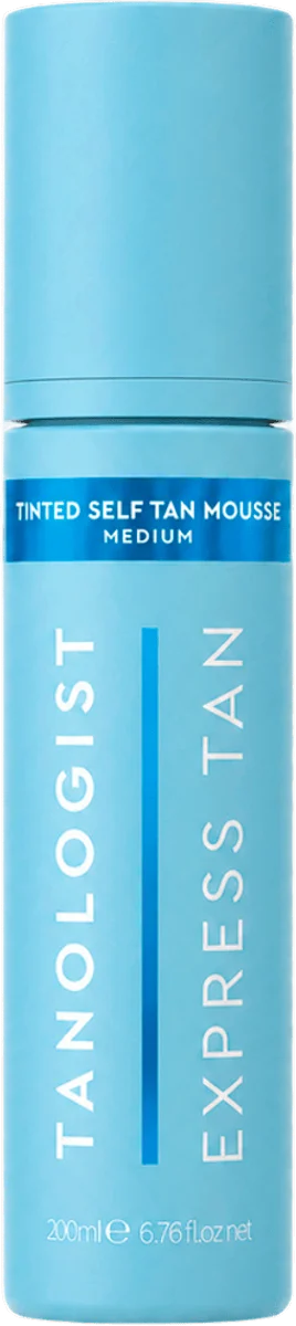 Tinted Self Tan Mousse EXPRESS TAN mus za samopotamnjivanje - MEDIUM, 200 ml