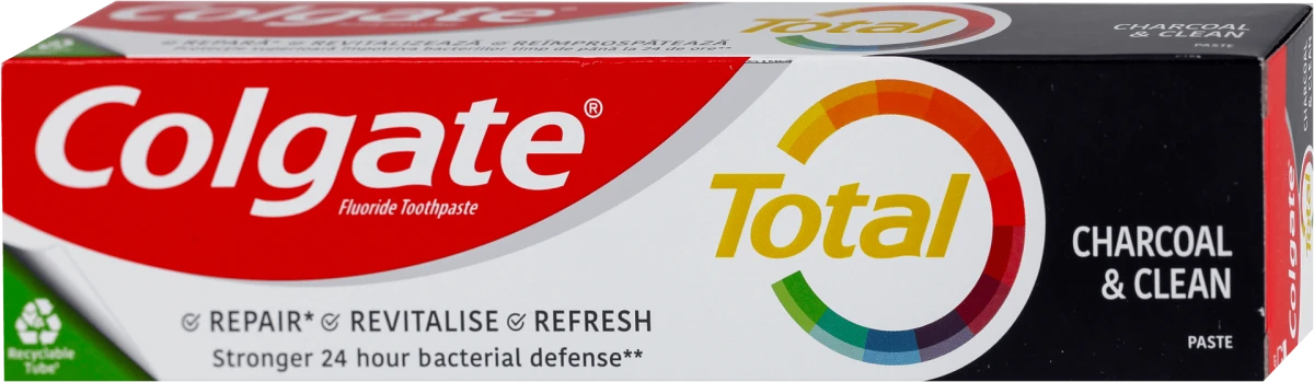 Total CHARCOAL & CLEAN pasta za zube, 100 ml