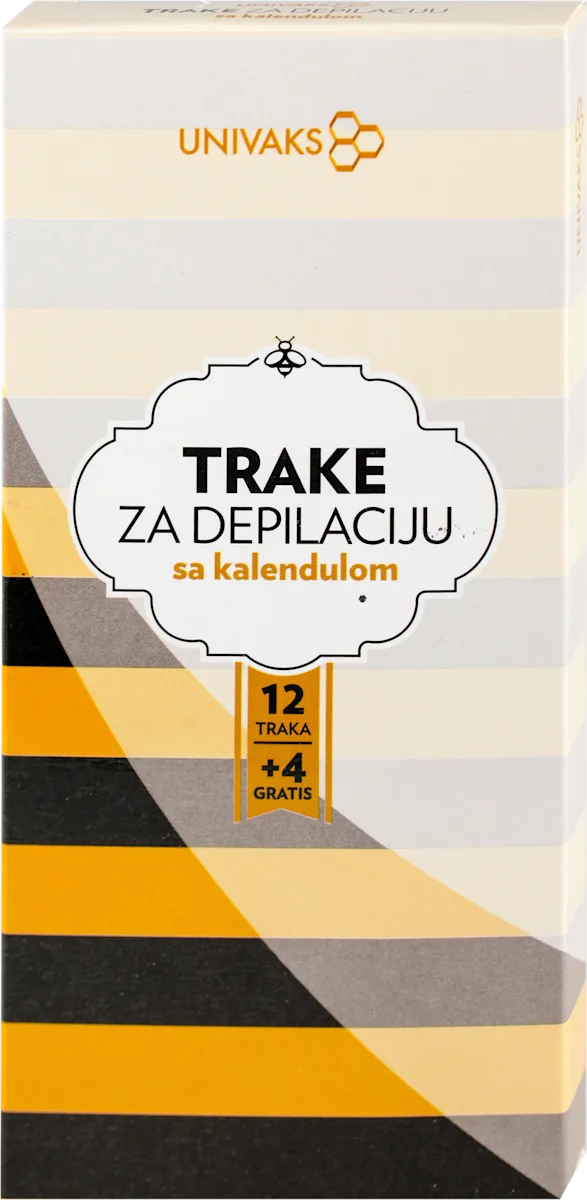 Trake za depilaciju tela sa kalendulom, 12 kom.+..., 16 kom