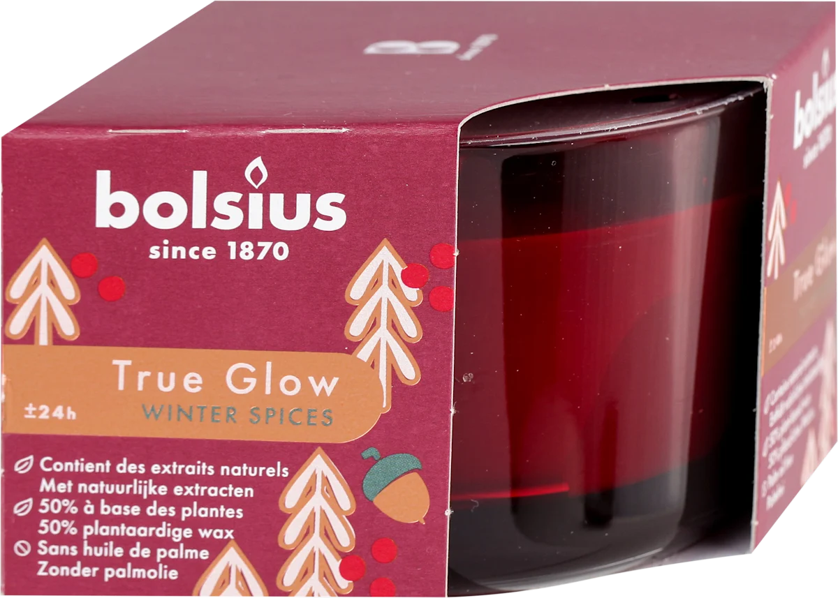 True Glow mirišljava sveća - winter spices 63/90, 1 kom