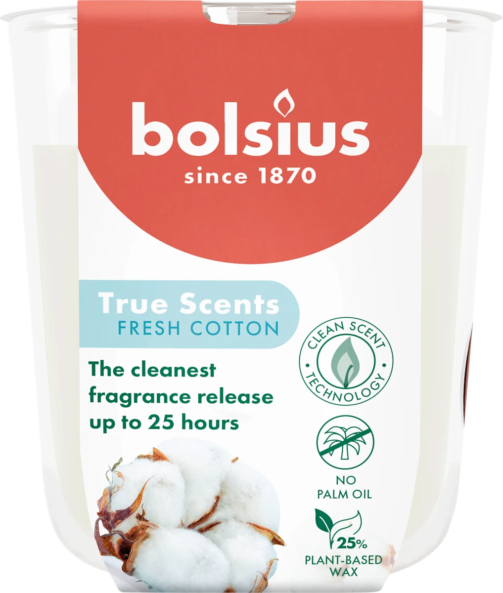 True Scents mirišljava sveća - FRESH COTTON, 1 kom