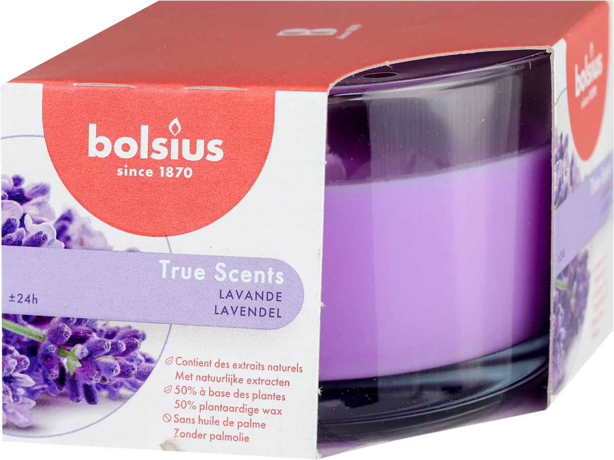 True Scents mirišljava sveća - lavanda, 63/90, 1 kom