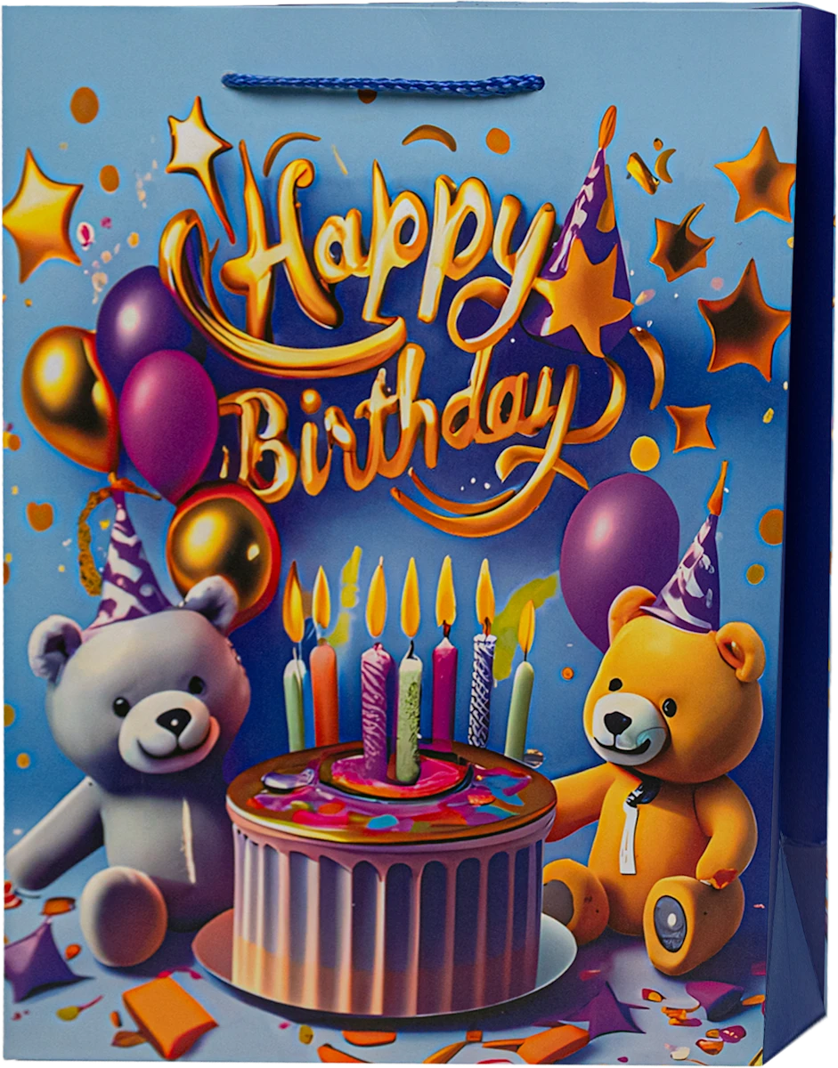 Ukrasna kesa sa porukom Happy Birthday, 1 kom
