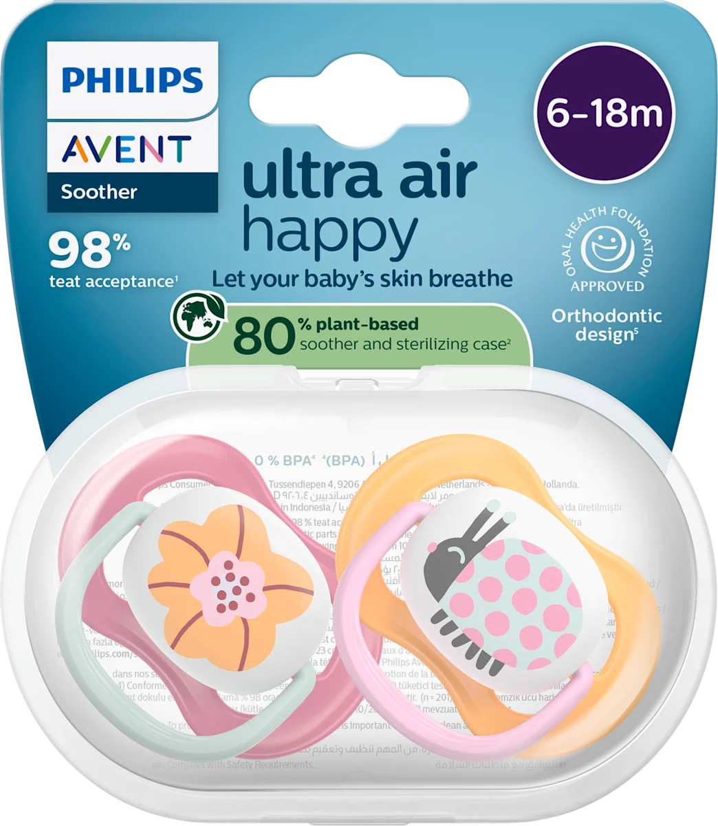 ultra air happy varalica - roze, 6-18 meseci, 2 kom