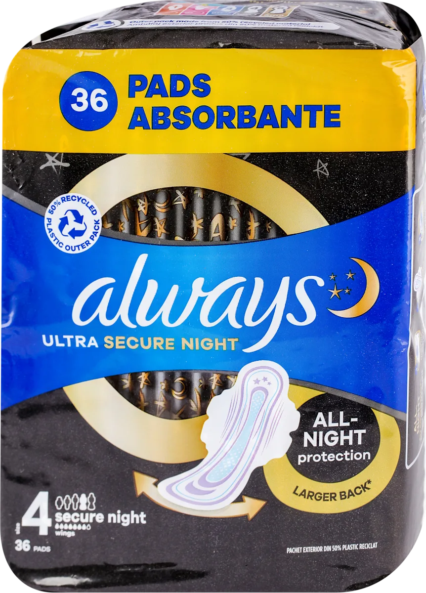 ULTRA SECURE NIGHT ciklusni ulošci sa krilcima,..., 36 kom