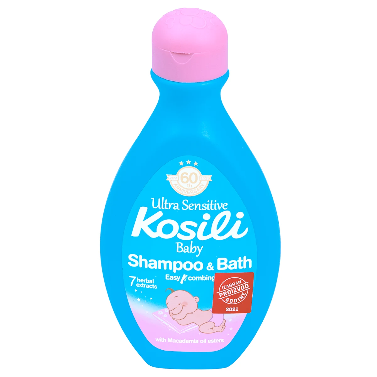 Ultra Sensitive - šampon i kupka za bebe - plava, 400 ml
