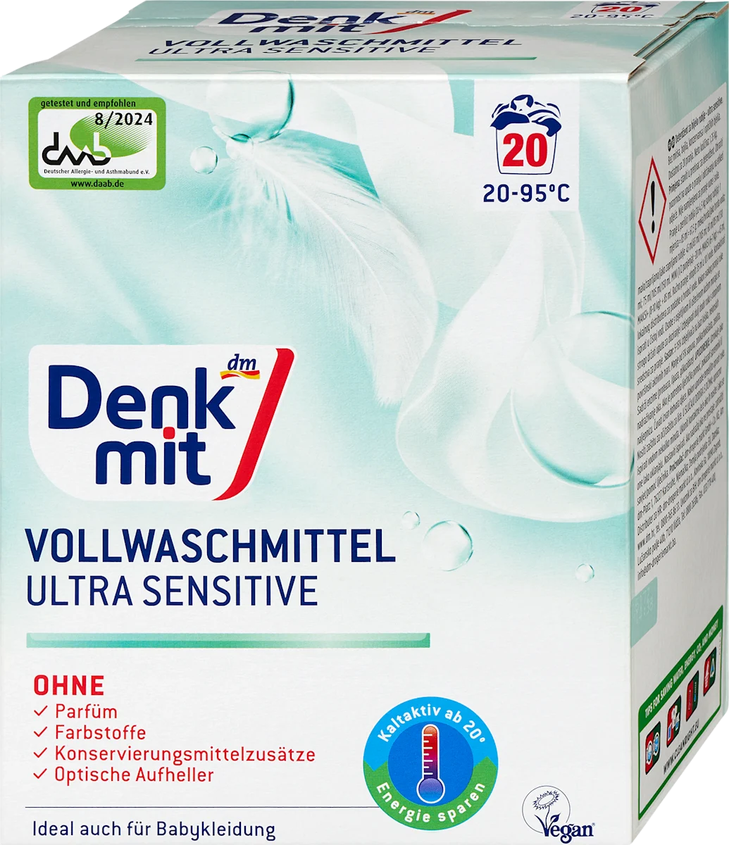 ULTRA SENSITIVE, detergent za pranje belog veša,..., 1,35 kg