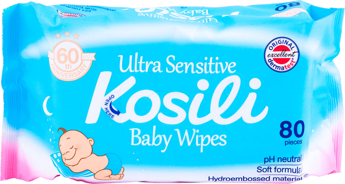 Ultra Sensitive vlažne maramice- plave, 80 kom