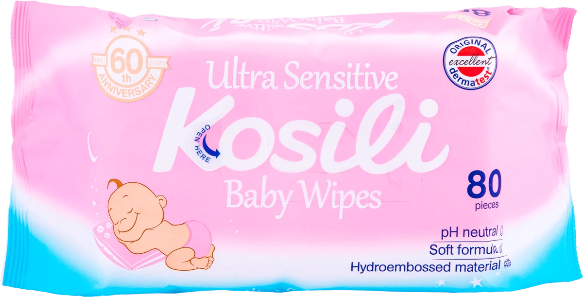 Ultra Sensitive vlažne maramice - roze, 80 kom