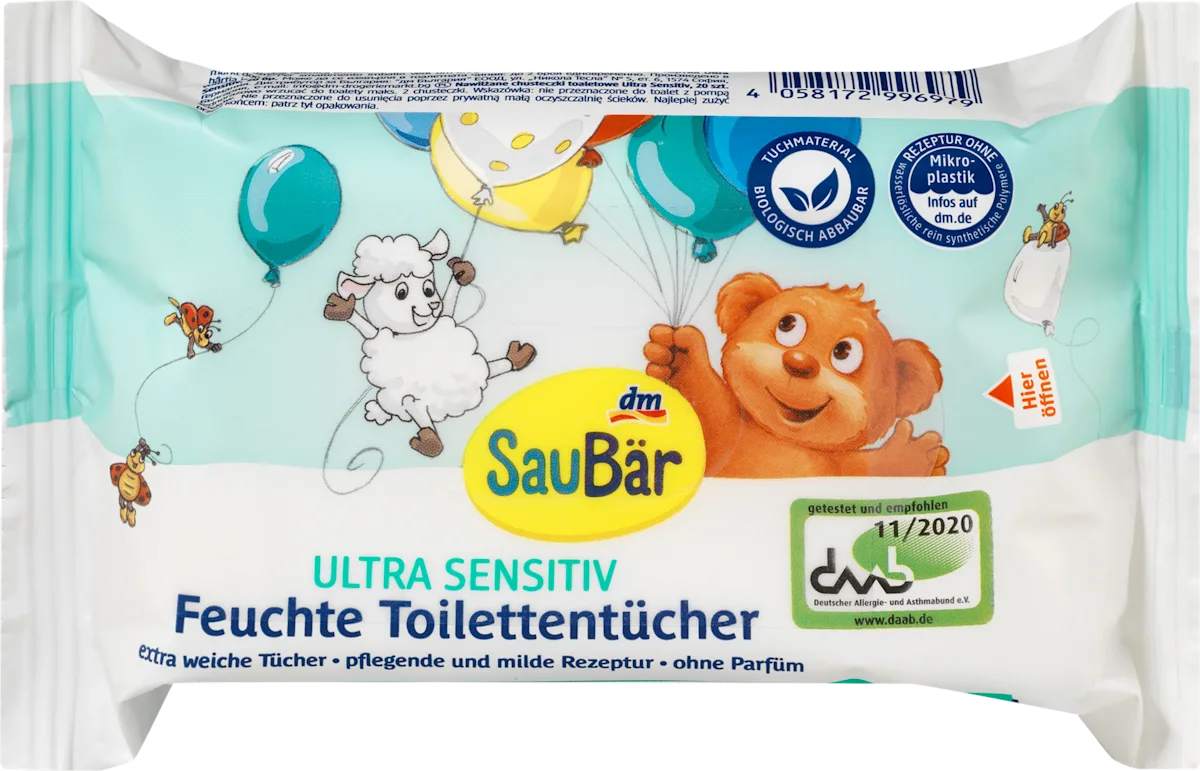 ULTRA SENSITIVE Vlažni toalet papir, više vrsta, 20 kom