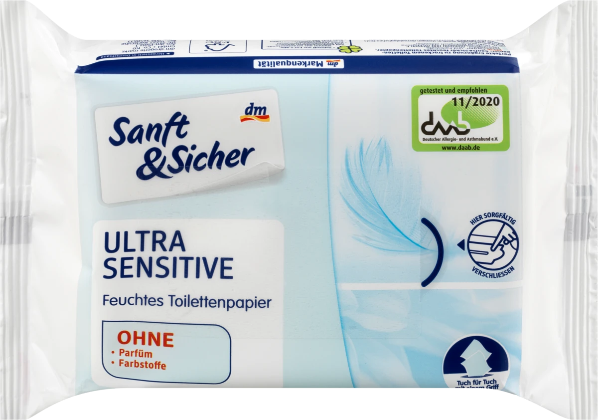 Ultra Sensitive vlažni toaletni papir, 50 kom