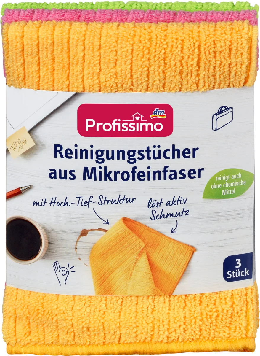 Univerzalna krpa za čišćenje - mikrofiber, više..., 3 kom