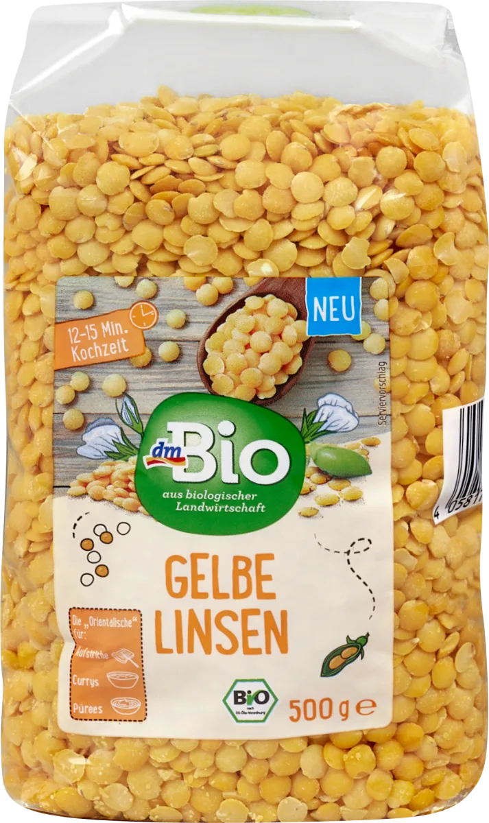 Žuto sočivo organsko, 500 g