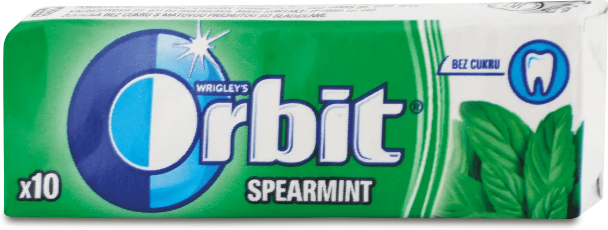 Žvakaće gume Spearmint, 10 kom