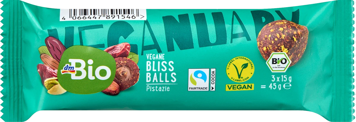 VEGANUARY voćne kuglice od urmi sa pistaći punjenjem