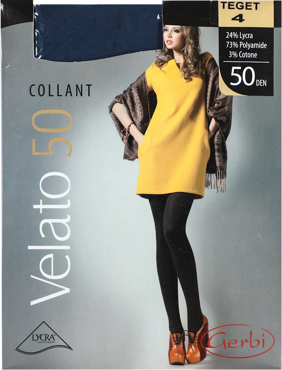 Velato hulahopke 50 DEN, teget boja, veličina 4, 1 kom