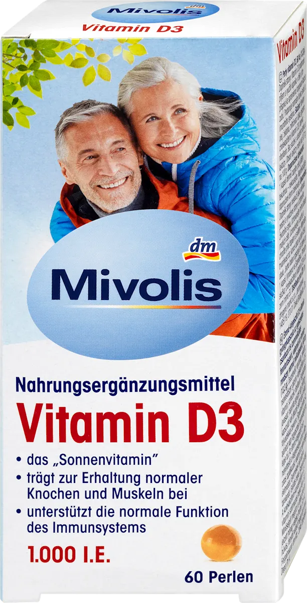 Vitamin D3, 1000 IU, 13,3 g