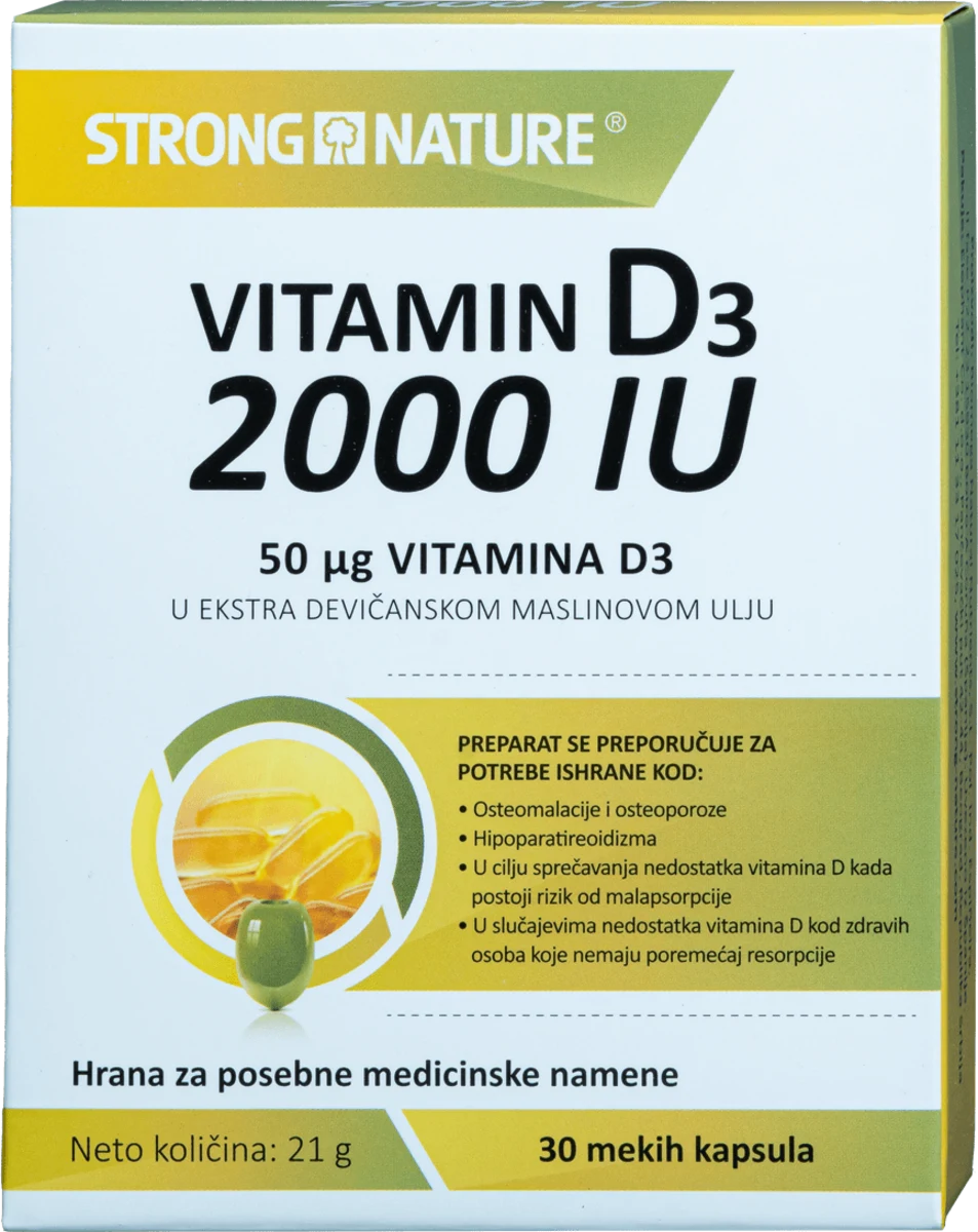 VITAMIN D3 2000IU, 30 kom
