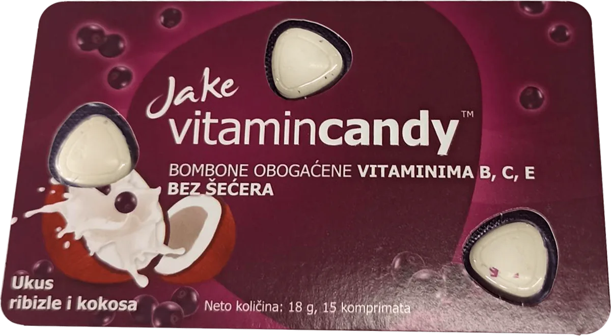 vitamincandy - kokos i crna ribizla, 18 g