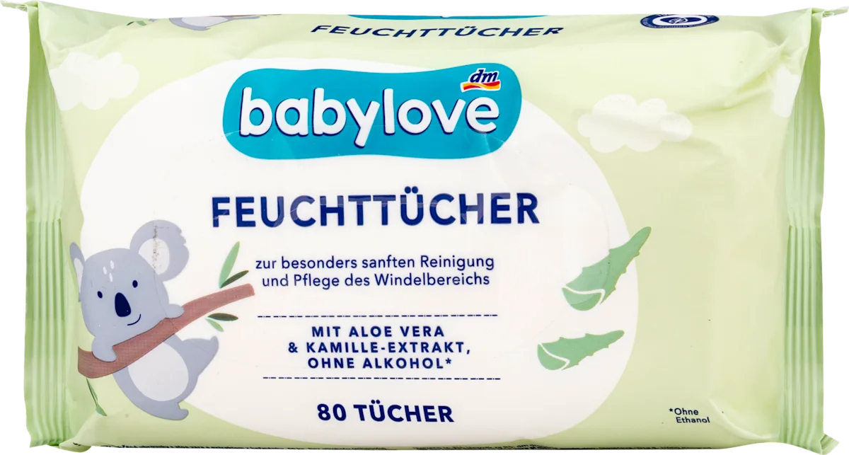 Vlažne maramice za bebe - aloe vera i ekstrakt..., 80 kom
