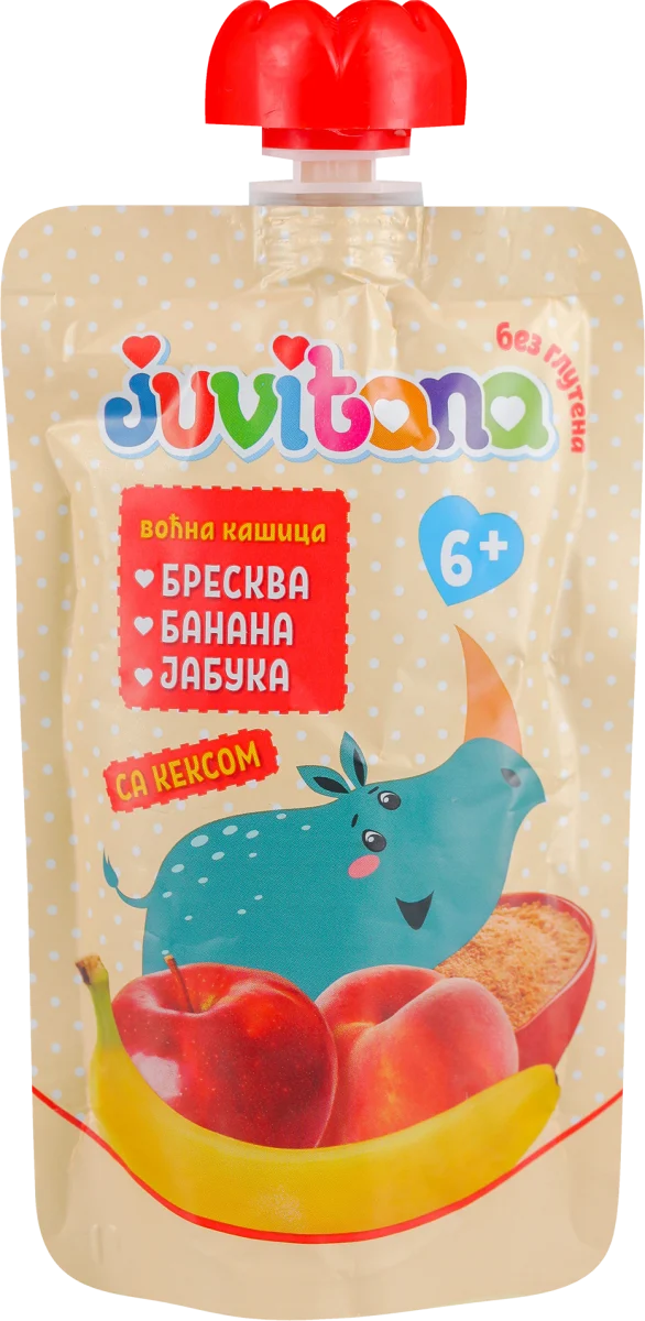 Voćna kašica -  breskva, banana, jabuka sa..., 100 g