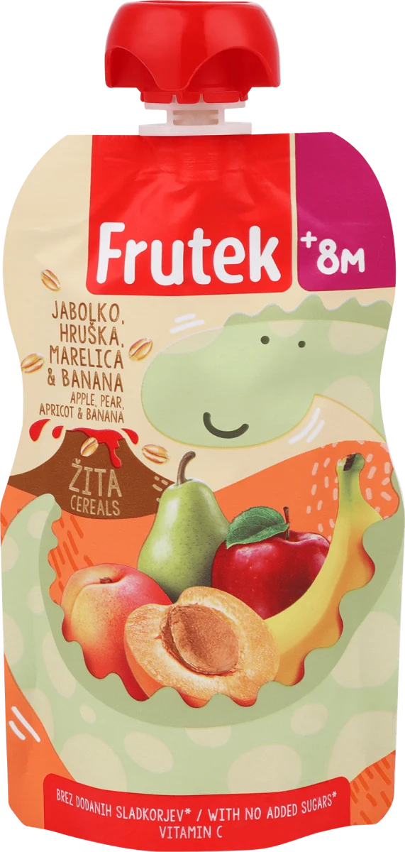 Voćna kašica - razno voće sa žitaricama od celog..., 100 g