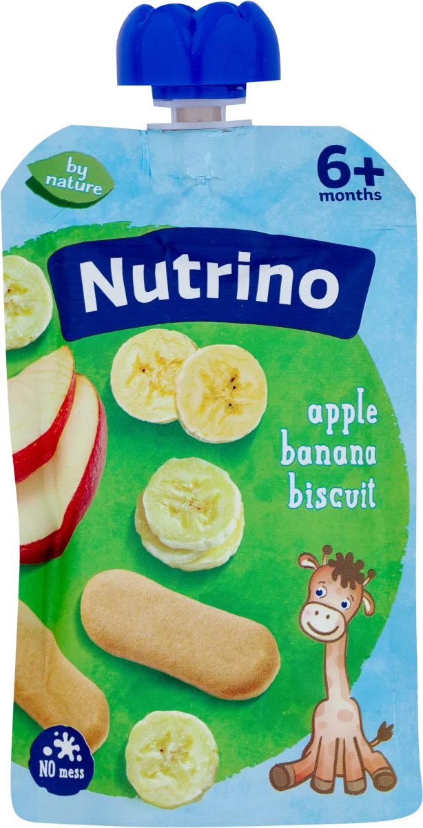 Voćni pire-  jabuka, banana i keks, od 6. meseci, 100 g