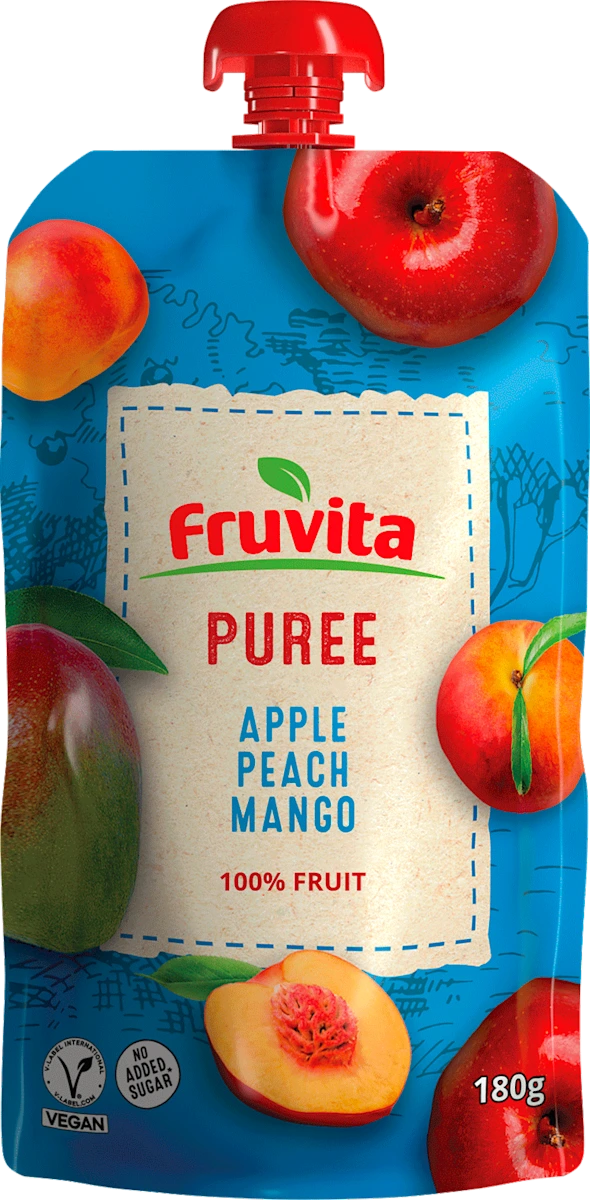 Voćni pire - jabuka, breskva i mango, 180 g