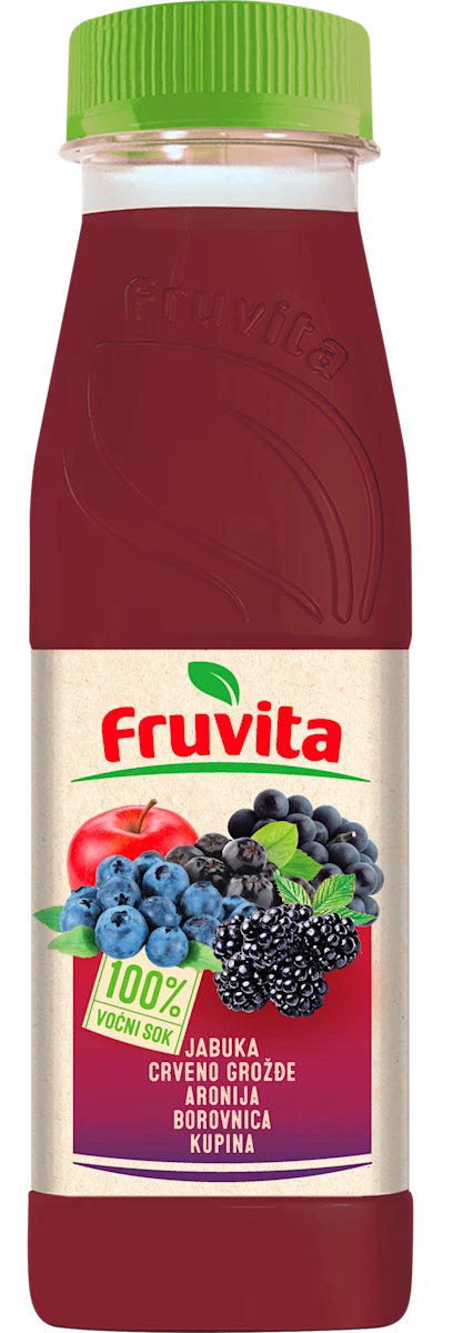Voćni sok - jabuka, crveno grožđe, aronija,..., 330 ml