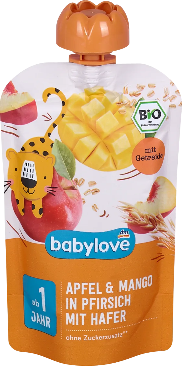 Voćni užitak - jabuka i mango u breskvi sa..., 100 g