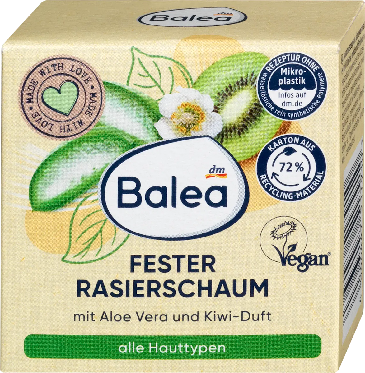 Čvrsta pena za brijanje - aloe vera i kivi, 60 g