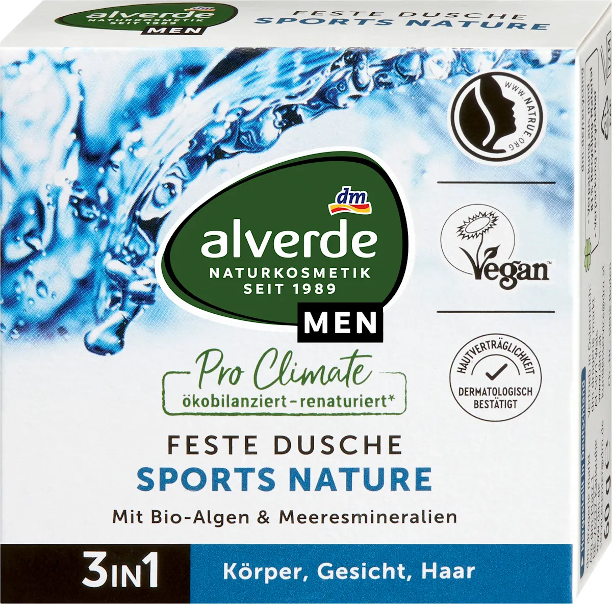 Čvrsti gel za tuširanje 3u1 Sports Nature, 60 g