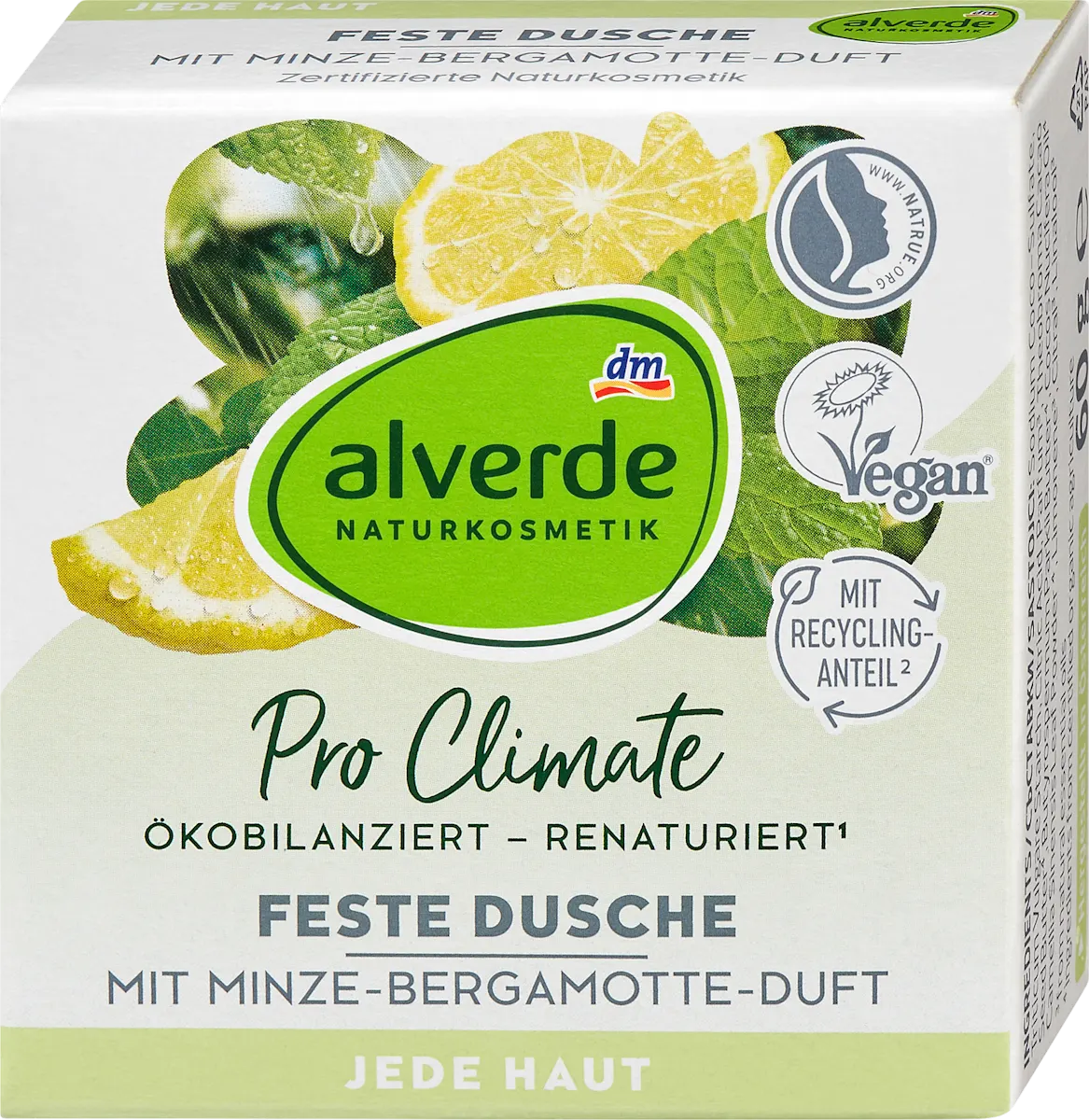 Čvrsti gel za tuširanje nana i bergamot, 60 g