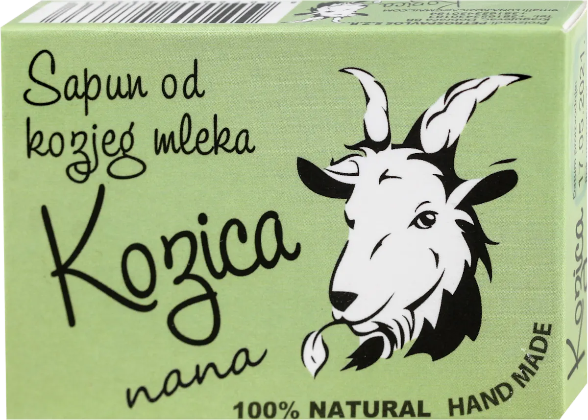 Čvrsti sapun za negu tela - kozje mleko i nana, 75 g