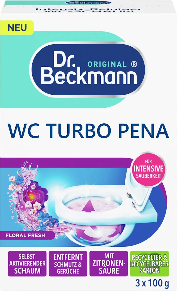 WC turo pena za čišćenje WC-a, 3x100g, 300 g