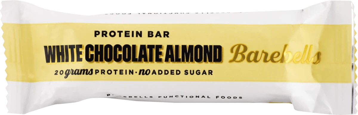 WHITE CHOCOLATE protein bar - badem, 55 g