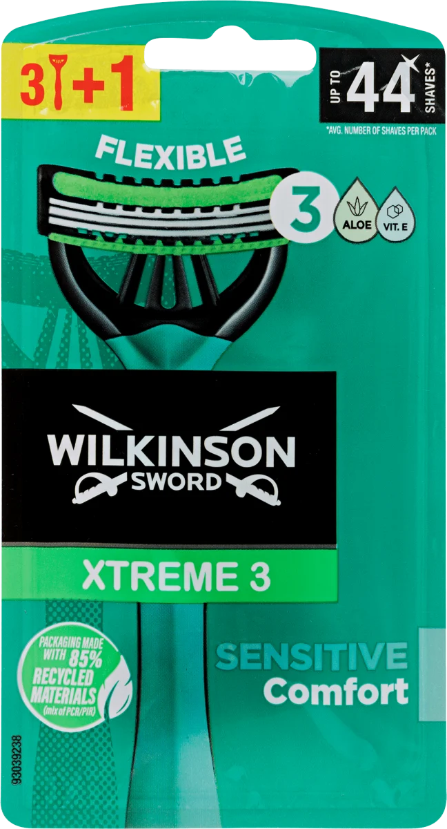 Xtreme 3 Sensitive jednokratni brijači, 4 kom