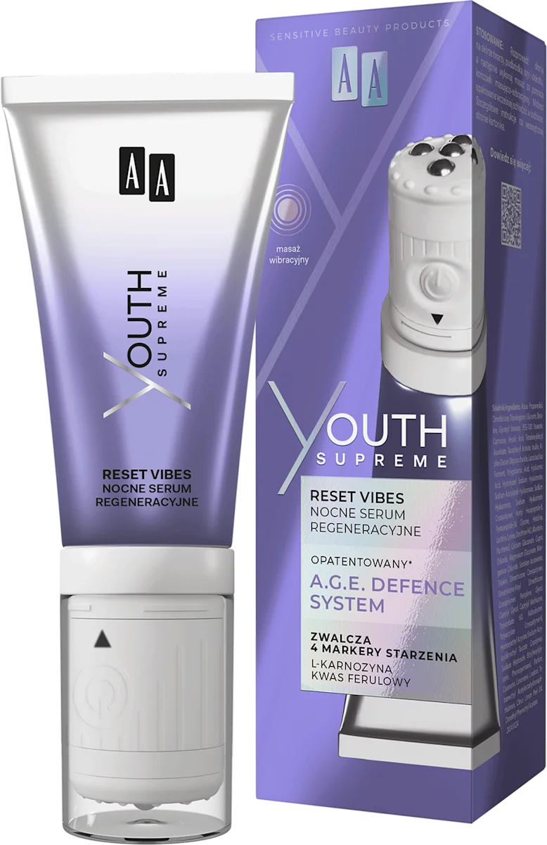 YOUTH SUPREME RESET VIBES noćni serum za lice, 30 ml