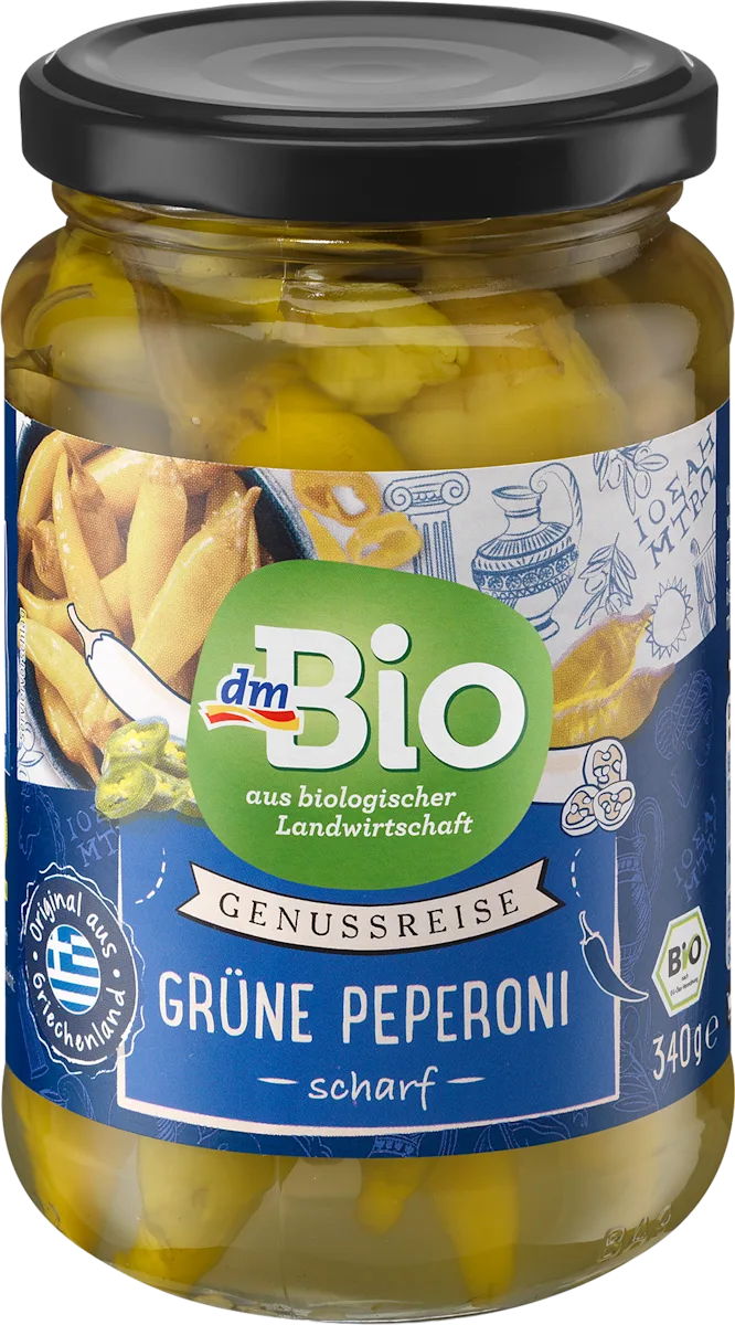 Zelene ljute feferone u slanom rastvoru, 170 g