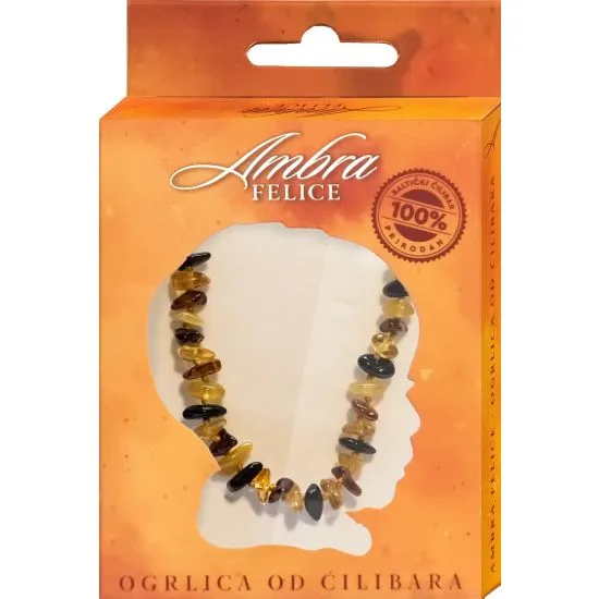 Ambra Felice ćilibarska ogrlica Barok Mul