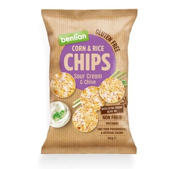 Benlian Chips sour cream&chive 50g