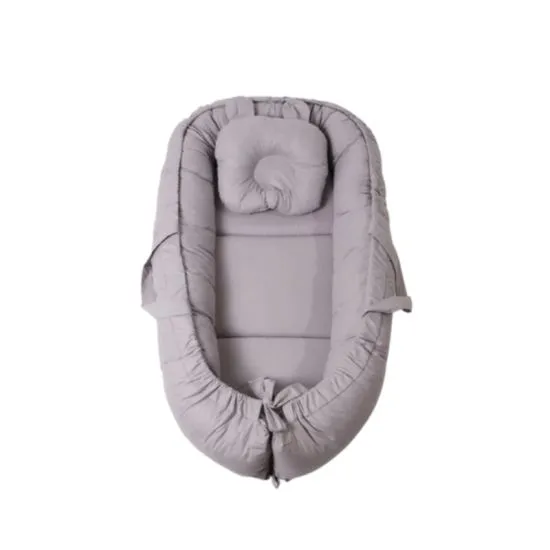 Bevi gnezdo za bebe comfort sivo