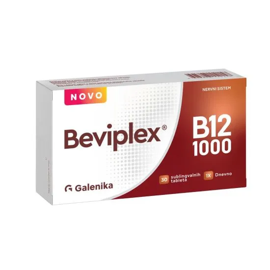 Beviplex B12 1000, 30 sublingvalne tablete