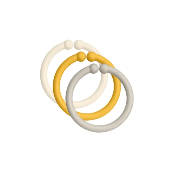 Bibs loops ivory/honey bee/sand 12 komada