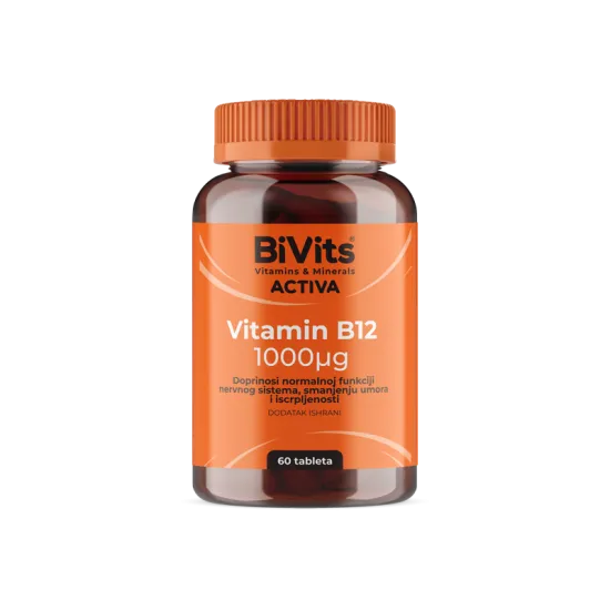 BiVits Activa Vitamin B12 1000mcg, 60 tableta